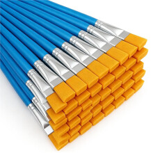 40-Piece Large Acrylic Paint Brushes Set, 0.8 Inch Brushes for Oil, Watercolor, and Body Painting