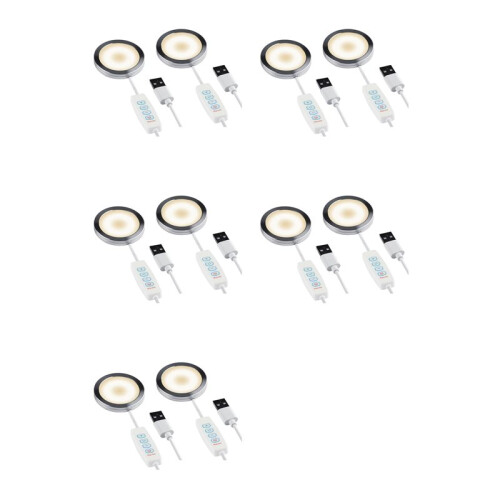 10Set 3D Printer LED Lamp Kit,for A1/A1mini/P1S/P1P/X1C LED Light 5V USB Powered,3 Color Temperature Adjustable