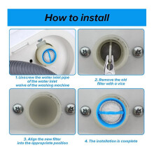 100 Stück Waschmaschinen-Wasserfilter, Waschmaschinen-Wassereinlassventil, Filtersieb, Waschmaschinen-Schlauchfilter, Waschmaschinen-Teil