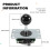 Arcade Joystick Controller Joystick Joystick with Circuit Board 5P Pin Without Light Joystick Game Console Handle I 7