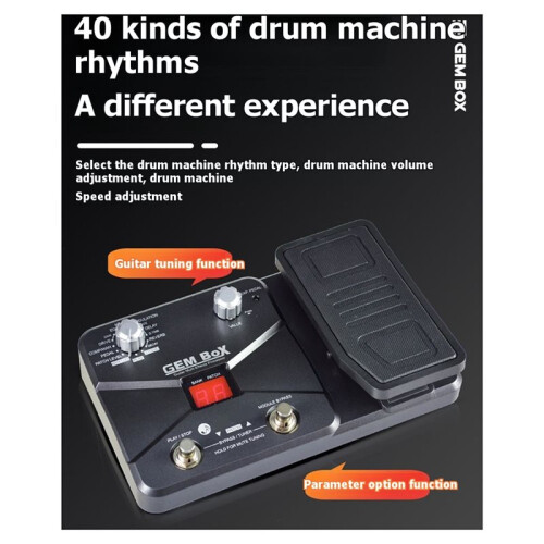 Guitar Multi Effects Processor with Expression Pedal Built in Drum Machine 60 Effects for Guitar Bass Amp 1