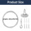 80 Pack 6ft Ceiling Sign Hanger Wire Kit, 2m Adjustable Suspension Hanging Cable Wire with Hook Wall Mount Cable 3
