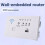 86-Type Wall-Mounted Router, Home AP Wireless WiFi with USB  Socket, Recessed Panel 220V White 5