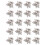 400 Pcs Keychain Key Ring Hang Tooth Shape Cute Dental Gift 1