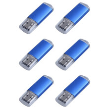 6X 256 MB USB 2.0 Flash U-Disk Blau