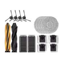 16Pcs for X50 Ultra / X50 Master / X50 Ultra Complete Vacuum Main Side Brush Main Side Brush Mop Filter Dust Bags