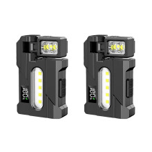 2PCS Super Bright Rechargeable Light, Portable Pocket Light with Keychain for Outdoor Emergency Camping