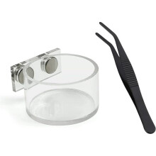 Kit de Alimentação para Aranha-Saltadora com Comedouro, Bebedouro e Pinça. Ideal para Decoração de Terrário de Aranha-Saltadora, Pequeno Réptil