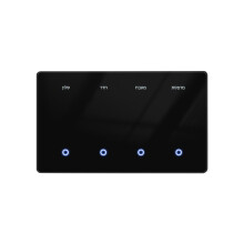 TUYA Zigbee Touchscreen DIY Custom Name 1/2/3/4 Gang Voice Remote Control Panel for Alexa Home 4