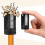 12 Pcs Carpenter Pencils 7 Inches Flat Octagonal Hard Construction Pencils with Sharpener 27.5'' Retractable Pull Pen 2
