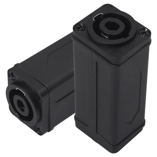 4X 4PIN NL4FC Speakon Coupler Adapter Extender Audio Speaker Panel Mount Straight Connector