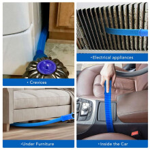 2X Vacuum Hose Attachment Dryer Vent Cleaner Kit Compatible with All Vacuum Cleaner, Quickly Lint Remover