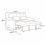 (Black Linen) 2 Seater Sofabed Reversible Pull-Out Sleeper Corner Sofa Linen Fabric Chaise Sofa Bed 7