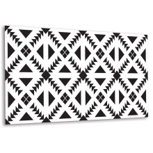 Revêtement Mural PVC Autocollant 100 x 50 cm, Finition Facile À Nettoyer Triangles Et Carrés