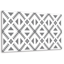 Revêtement Autocollant Décoratif 100 x 50 cm, Panneau Mural En PVC Carrés Et Triangles