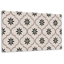 Panneau Auto-Adhésif Pour Mur 100 x 50 cm, Revêtement Vinyle Décoratif Motif Floral Arabe