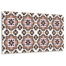 Revêtement Mural Autocollant En PVC 100 x 50 cm, Panneau Décoratif Pour La Maison Fleurs D'Arabie