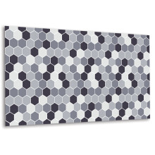 Panneau Décoratif Mural Autocollant 100 x 50 cm, Finition Vinyle Facile À Découper Hexagones