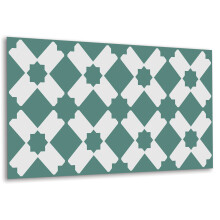 Panneau Mural En PVC Autocollant 100 x 50 cm, Facile À Installer Et À Entretenir Motif Géométrique