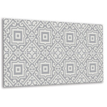 Panneau Mural Autocollant Pour Murs Et Sols 100 x 50 cm, Revêtement Vinyle Motifs Géométriques