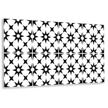 Revêtement Mural Vinyle Autocollant 100 x 50 cm, Panneau Décoratif Pour Intérieur Géométrie Des Étoiles