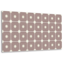 Panneau Mural Souple En PVC 100 x 50 cm, Pose Autocollante Facile Carrés Et Étoiles