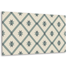 Plaque Murale Vinyle Autocollante 100 x 50 cm, Revêtement Décoratif Moderne Motif Géométrique
