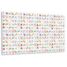 Revêtement Décoratif En Vinyle 100 x 50 cm, Panneau Autocollant Pour Mur Créatures Marines