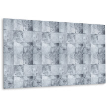 Panneau Mural Adhésif 100 x 50 cm, Décoration Vinyle Pour Rénovation Intérieure Patchwork De Pierres