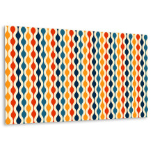 Panneau Vinyle Autocollant Pour Intérieur 100 x 50 cm, Finition Murale Résistante Motif Rétro