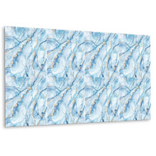 Panneau Autocollant Pour Mur 100 x 50 cm, Décoration Vinyle Facile À Installer Marbre D'Hiver