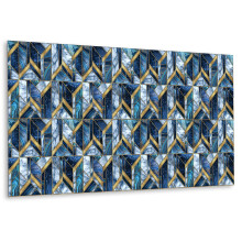 Panneau Vinyle Autocollant Pour Mur 100 x 50 cm, Décoration Murale Facile À Poser Abstraction Moderne