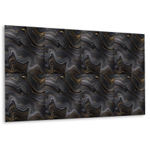 Panneau PVC Autocollant Pour Mur 100 x 50 cm, Revêtement Décoratif Intérieur Abstraction Sombre