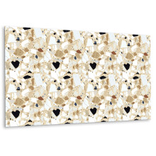 Habillage Mural En Vinyle 100 x 50 cm, Panneau Autocollant Décoratif Motif Terrazzo