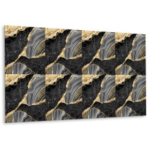 Panneau Autocollant Décoratif 100 x 50 cm, Habillage Mural Moderne Mosaïque De Marbre