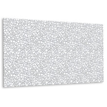 Panneau Mural Vinyle 100 x 50 cm, Revêtement Autocollant Sans Colle Mosaïque Grise