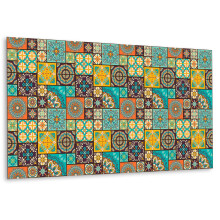 Panneau Mural Adhésif Décoratif 100 x 50 cm, Revêtement Vinyle Moderne Patchwork