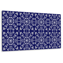 Revêtement Mural Vinyle Autocollant 100 x 50 cm, Panneau Décoratif Pour Intérieur Azujelo Portugais
