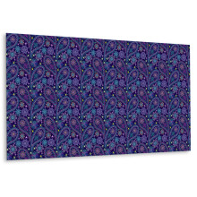 Panneau Vinyle Autocollant Pour Mur 100 x 50 cm, Pose Facile Sans Colle Motif Cachemire