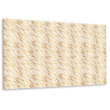 Panneau Adhésif Décoratif Pour Mur 100 x 50 cm, Finition En Vinyle Feuilles Dorées