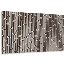 Panneau Adhésif Mural En Vinyle 100 x 50 cm, Surface Souple Et Facile À Nettoyer Lignes Abstraites