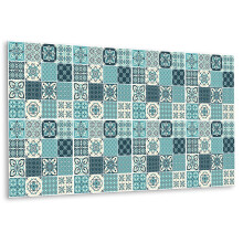 Panneau Mural Adhésif En Vinyle 100 x 50 cm, Décoration Intérieure Facile À Installer Motif Portugais