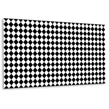 Habillage Mural Adhésif En Vinyle 100 x 50 cm, Décoration Résistante Damier Diagonal