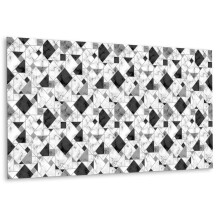 Panneau Mural Autocollant Résistant 100 x 50 cm, Décoration Intérieure En Vinyle Motifs Géométriques