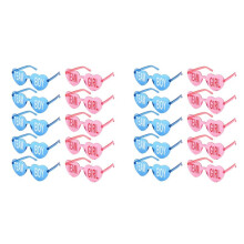 20Pcs Gender Reveal Glasses   Sunglasses Frameless Team Girl and Boy Baby Shower Decor for Gender Reveal Party