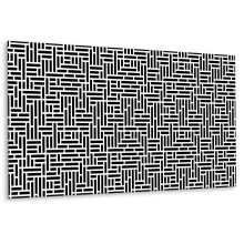 Panneau Mural Décoratif En PVC 100 x 50 cm, Surface Adhésive Résistante Abstraction Géométrique