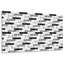 Panneau Décoratif Autocollant En Vinyle 100 x 50 cm, Idéal Pour Rénovation Carreaux De Marbre
