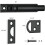 3 Inch Solid Brass Surfaces Bolt Black, Heavy Duty Concealed Slide Surfaces Door Bolt, for Doors and Window 2 Pack 7