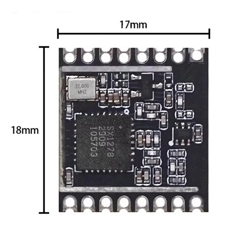 4X Módulo Transceptor Inalámbrico LoRa 433M Comunicación Transparente RF de Larga Distancia SX1278