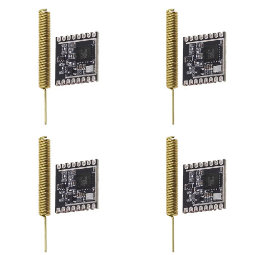 4X Módulo Transceptor Inalámbrico LoRa 433M Comunicación Transparente RF de Larga Distancia SX1278 1